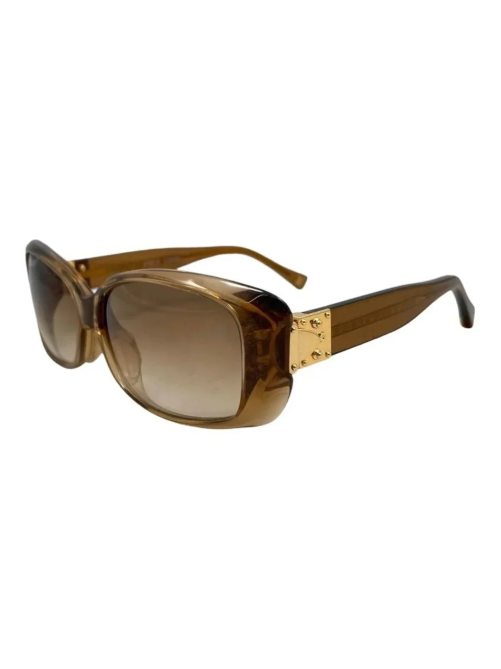 Louis Vuitton Sunglasses Spson GM Monogram Flower Lame Brown Eyewear